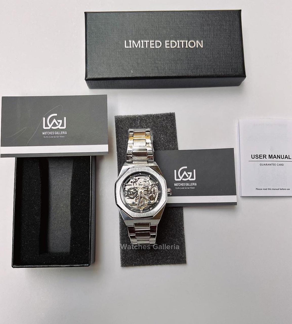 Forsining Royal Oak Skeleton Automatic (Silver) TM375G