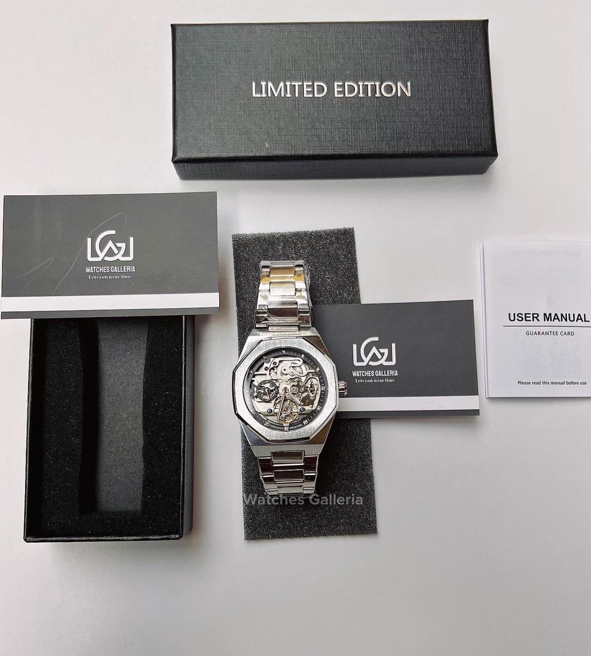 Forsining Royal Oak Skeleton Automatic (Silver) TM375G