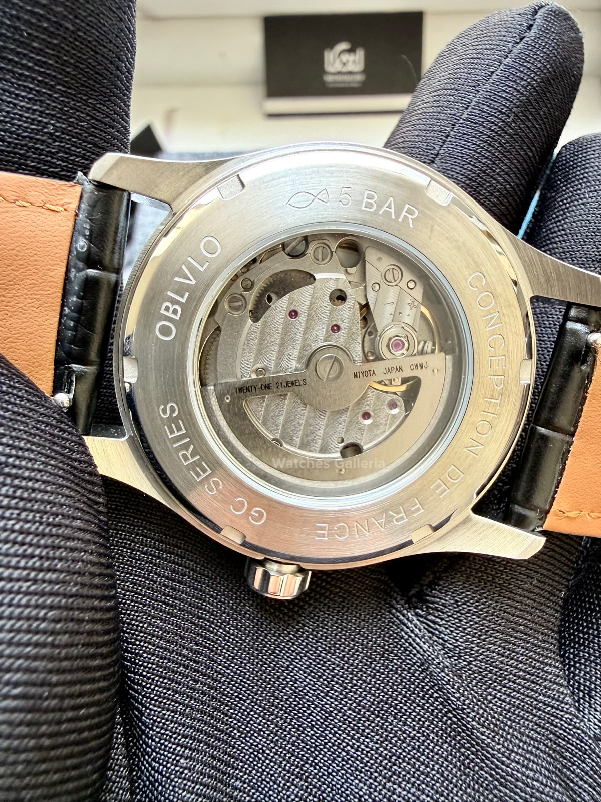 OBLVLO GC (Black Blue Silver) Grand Complications Celestial Automatic Watch Brown & Black Dial with Rose Gold Details, Moving Constellation & Earth Display – OBLVLOGC | Oblvlo