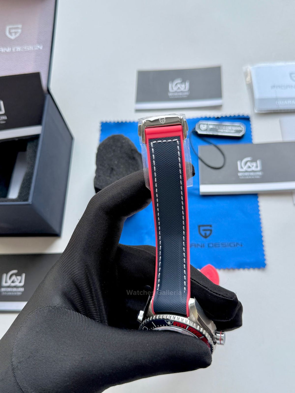 Pagani Design Sea Master Planet Ocean Automatic PD1679 (Blue/Red) Pagani Design in Pakistan