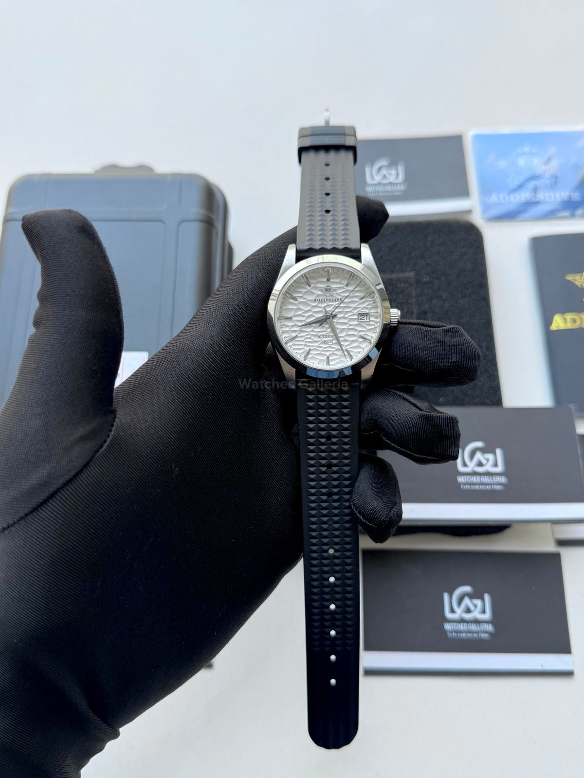 Addiesdive AD2118 Omiwatari White Silicon Edition “White” Addiesdive Watch in Pakistan