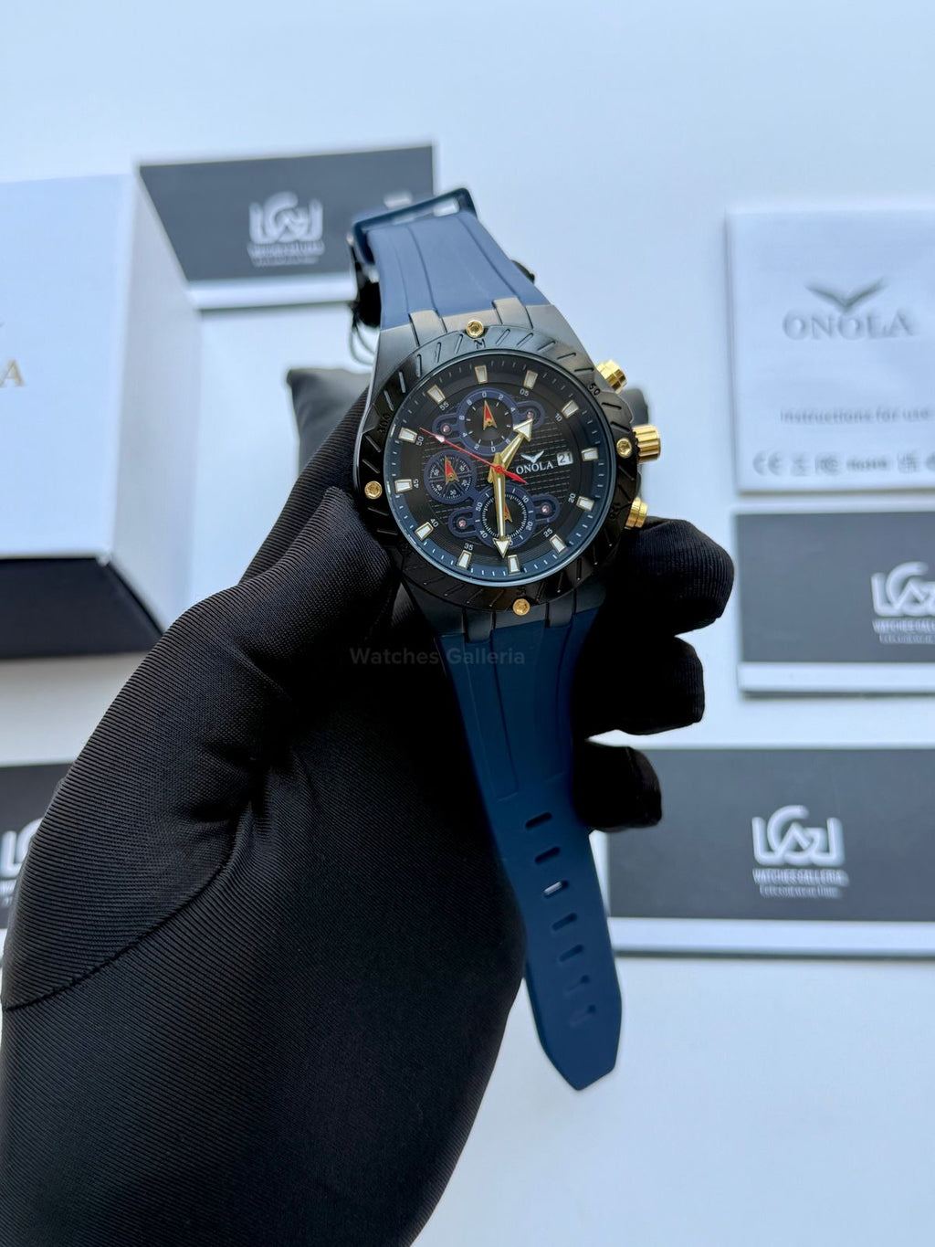 Onola 6857 Offshore Chronograph Blue 46mm Quartz – Royal Oak Offshore Design