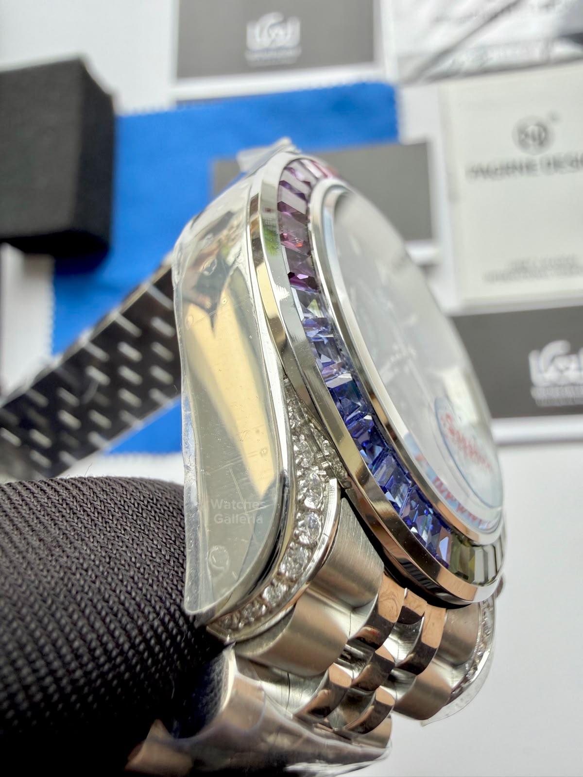 Pagani Design PG1666 Daytona Rainbow Limited Edition Black Automatic Chronograph Watch | 40mm Sapphire Crystal | HZ2196G Movement | 100M Water Resistant
