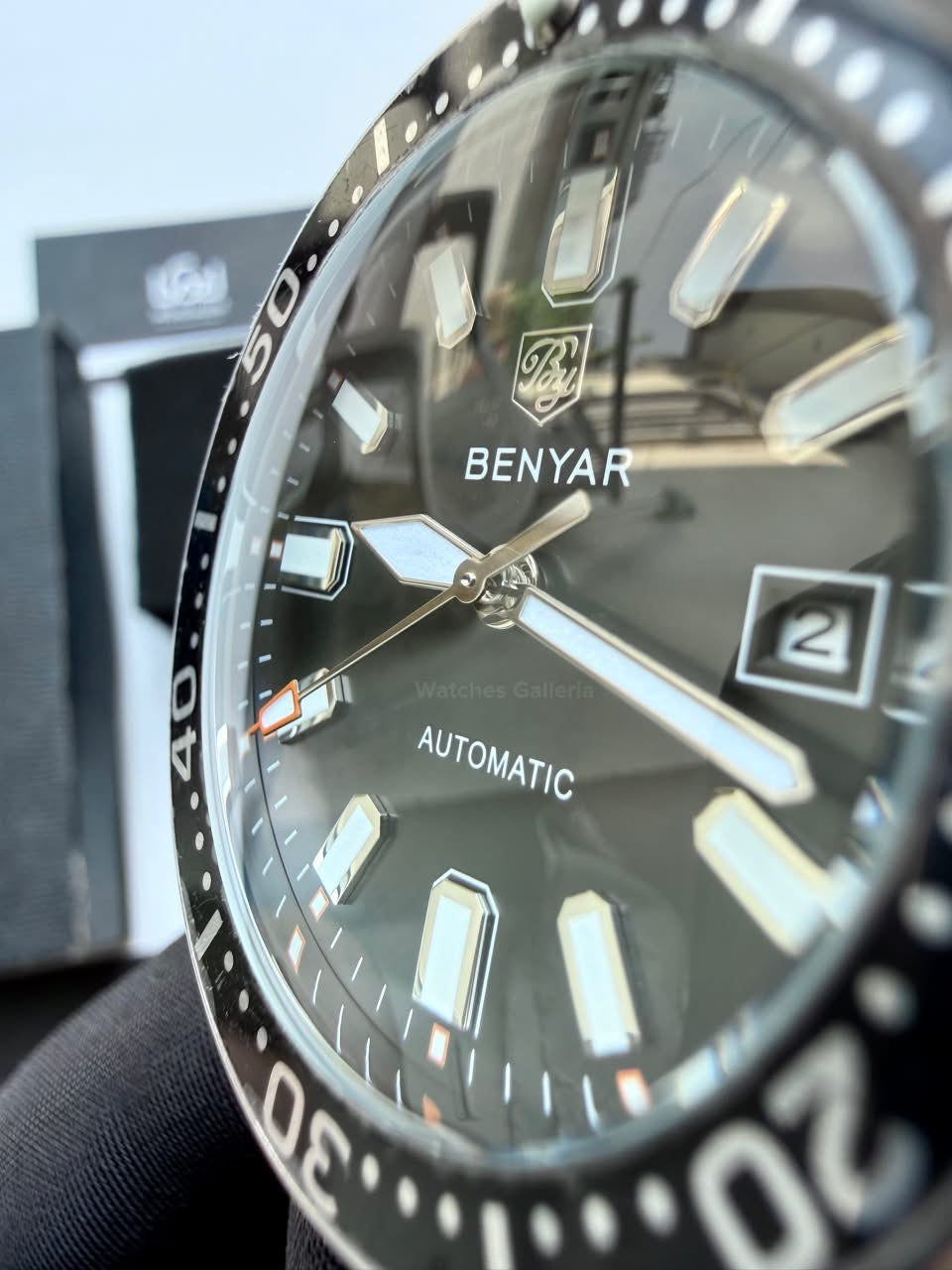 Benyar BY5211 Turtle Automatic Black Dial Luxury Men’s Watch in Pakistan – Stainless Steel Automatic Watch