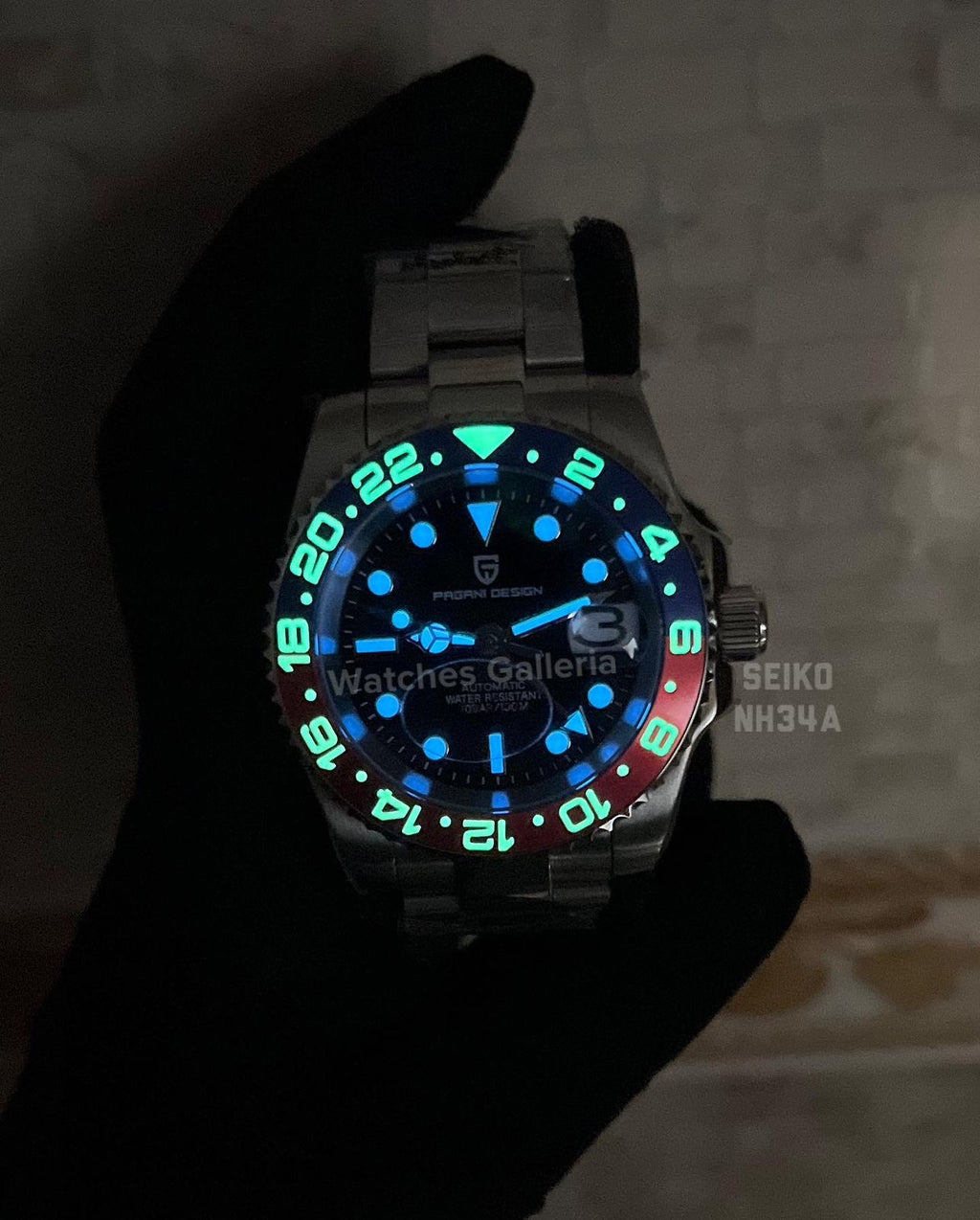 Pagani Design GMT Master V3 Seiko NH34A Automatic (Pepsi) PD1662A