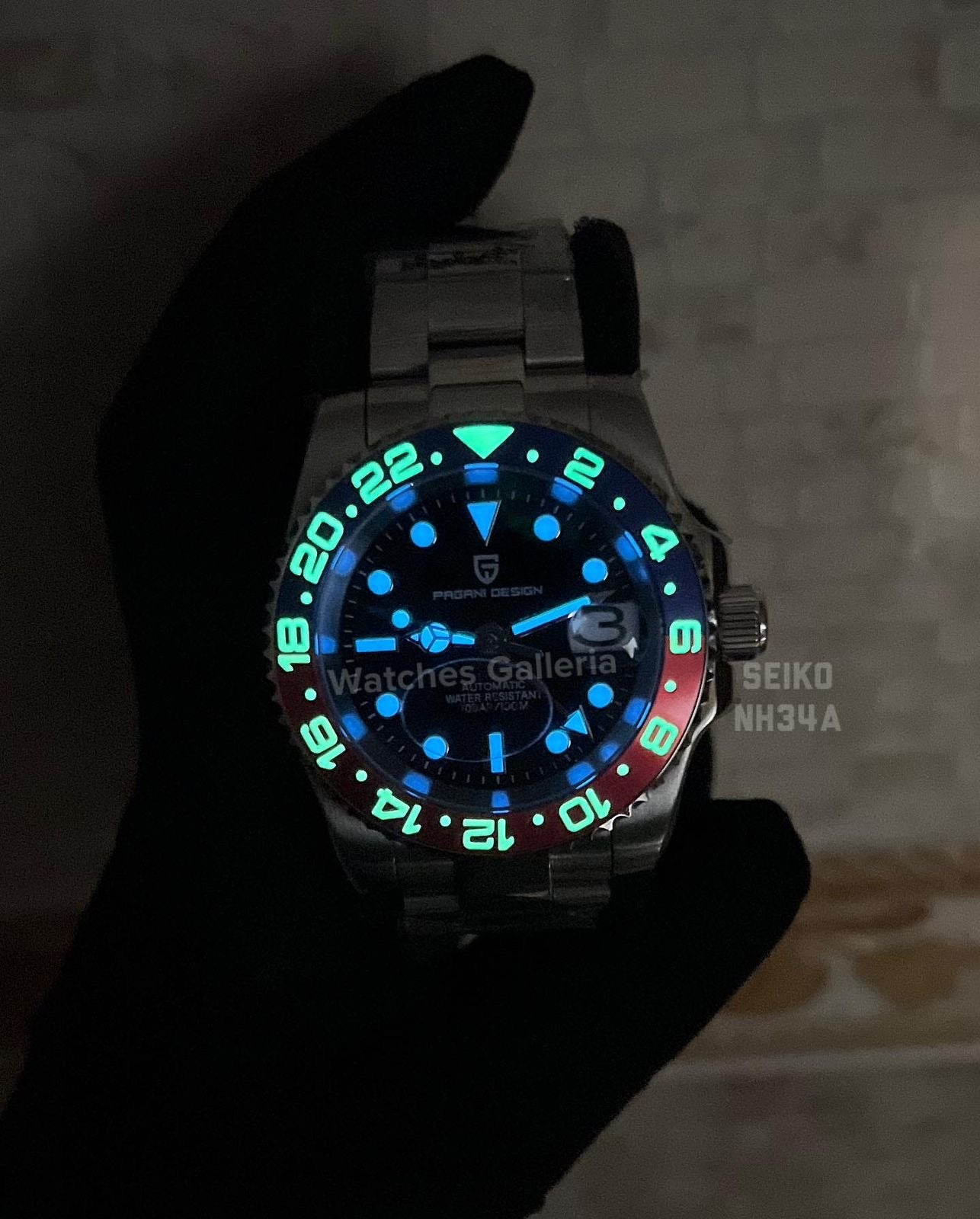Pagani Design GMT Master V3 Seiko NH34A Automatic (Pepsi) PD1662A