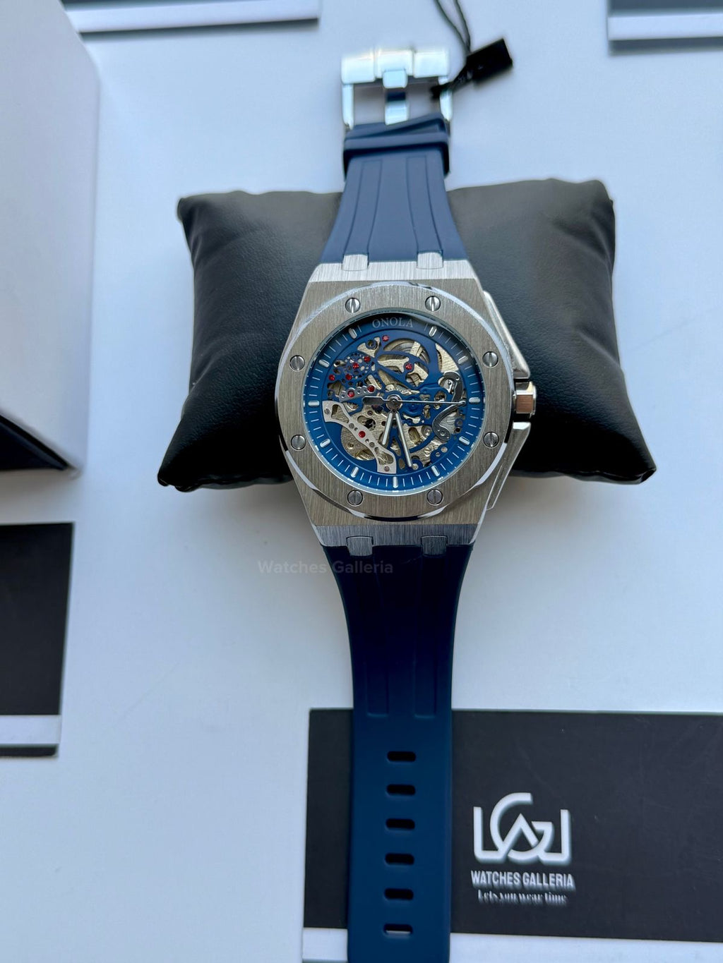 Onola 3834 Royal Oak Offshore Skeleton Blue 46mm Automatic – Premium Sports Watch