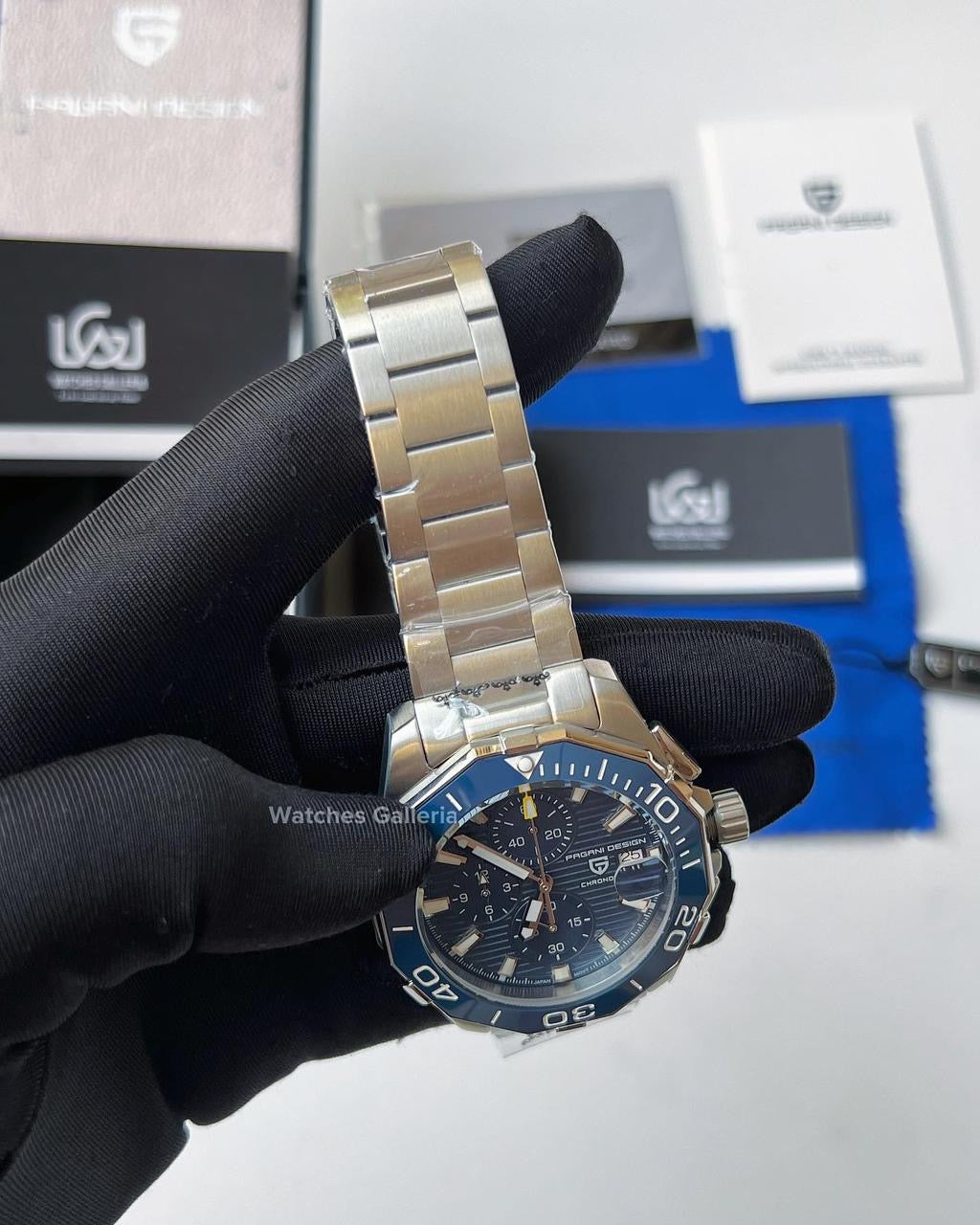 Pagani Design Aquaracer Chronograph Quartz (Blue Dial) PD1617 “DISCONTINUED”