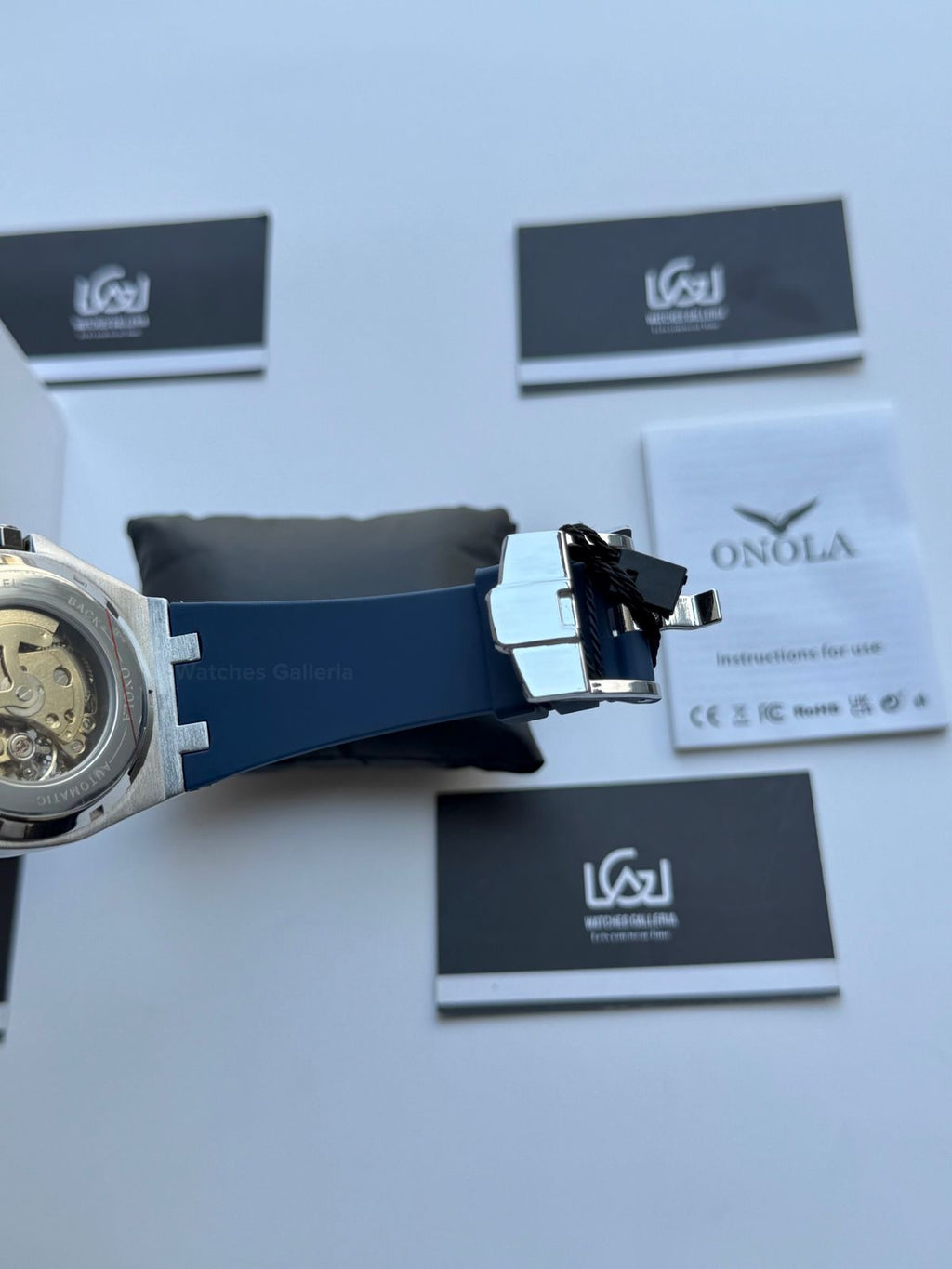 Onola 3834 Royal Oak Offshore Skeleton Blue 46mm Automatic – Premium Sports Watch