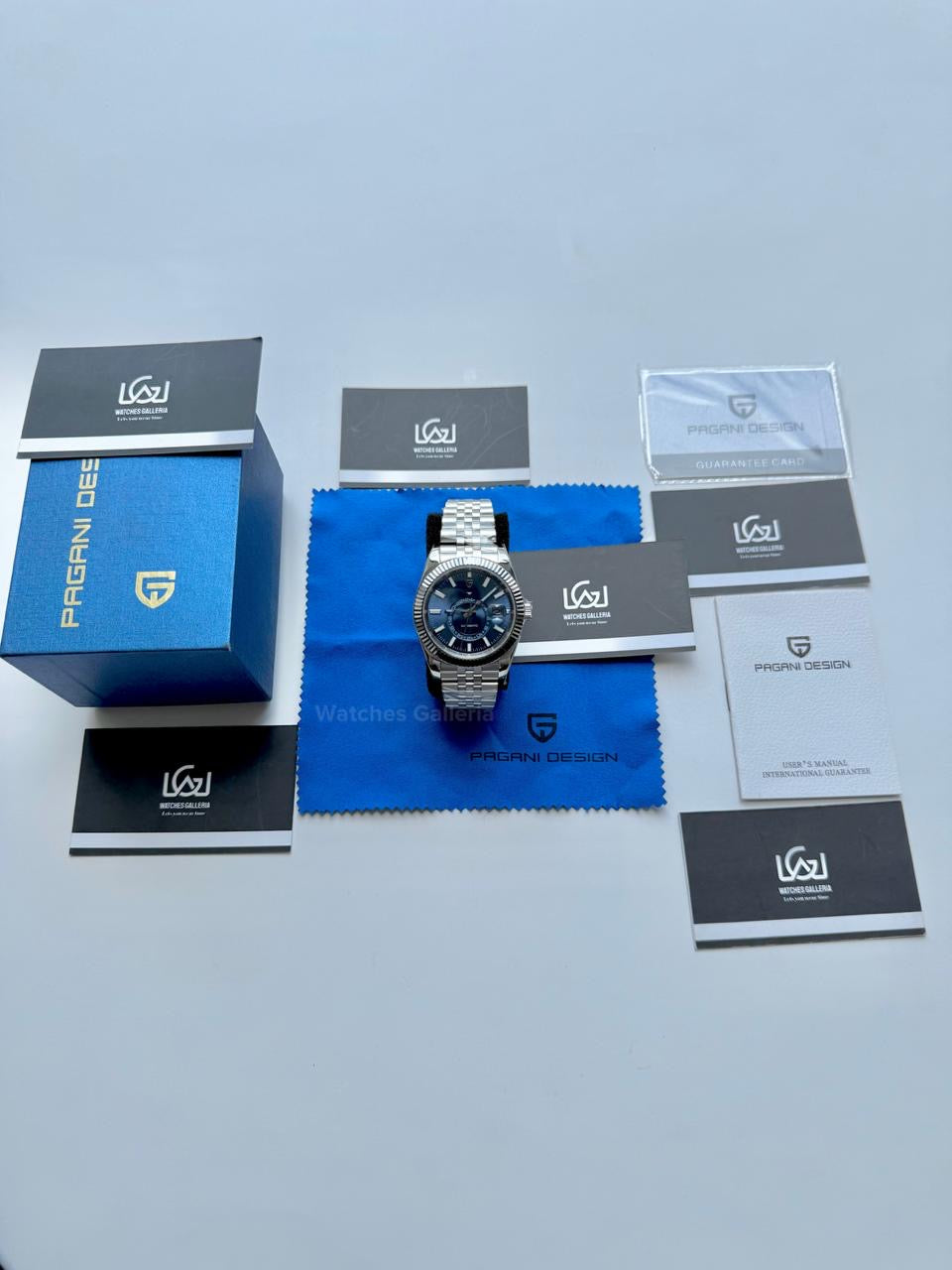 Pagani Design PD1888 Blue Sky Dweller Blue Dial Automatic GMT Watch – Limited Edition of 1000, Exclusive to Watches Galleria Pakistan