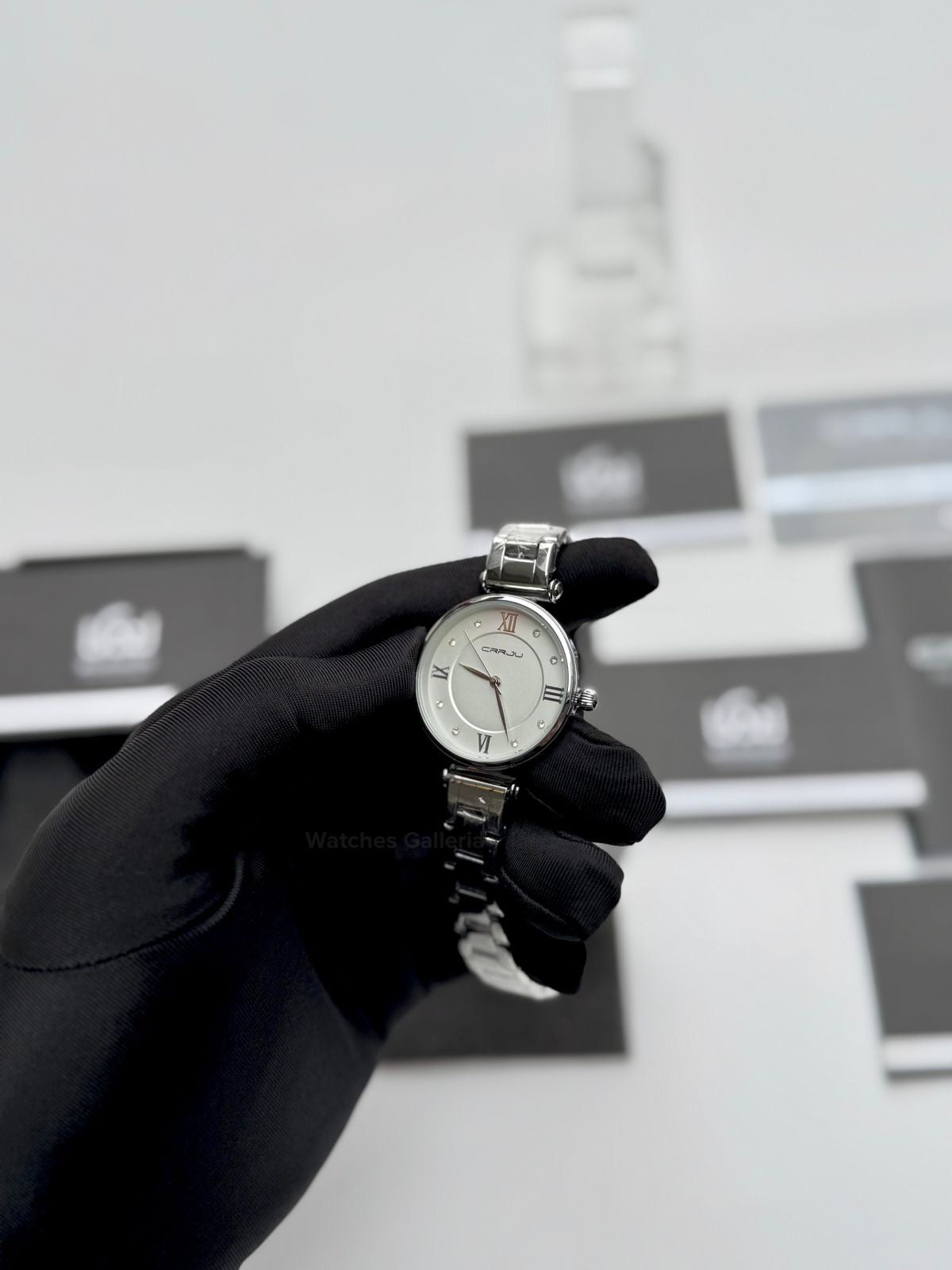 Crrju 2178 Ladies Watch Quartz (Silver) CRRJU Watch Pakistan