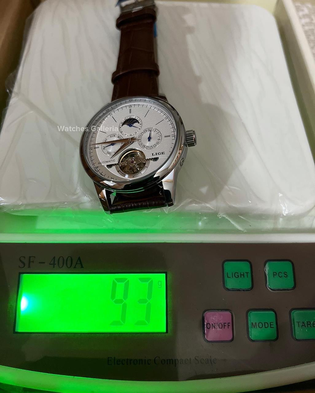 Lige Moonphase Automatic (Brown Silver) LIGE6828