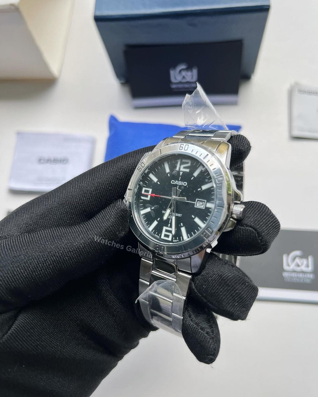 Casio Classic Date (Black) MTP-VD01D Watches Galleria