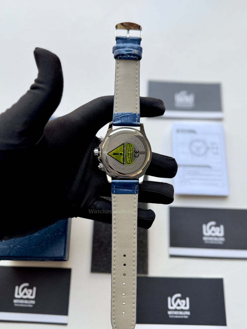 Lige Watch LG89107 Moonphase Chronograph (Blue/Silver) Lige Watch in Pakistan