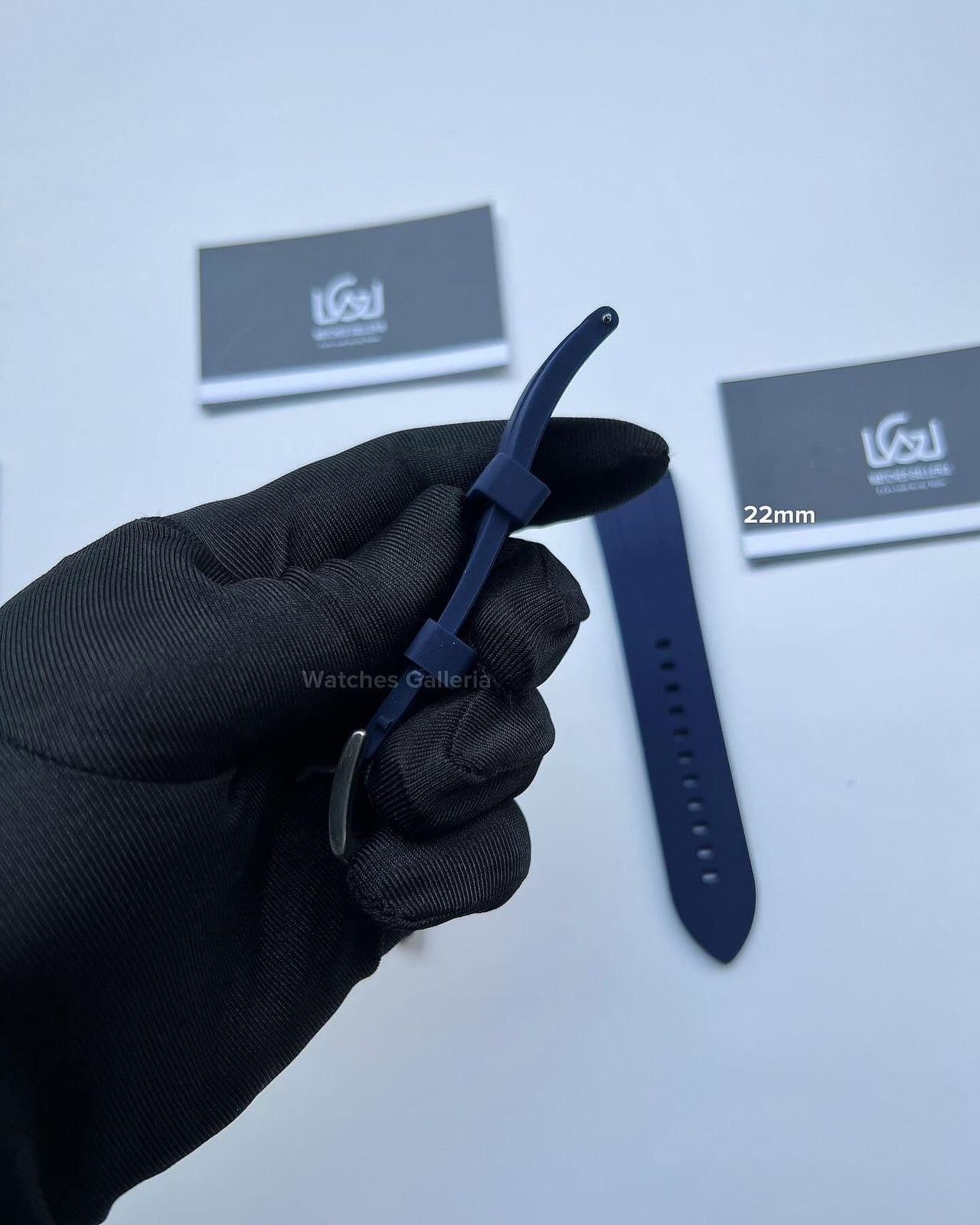 Silicon Straps Quick Release (Blue Silver Buckle) 20mm & 22mm