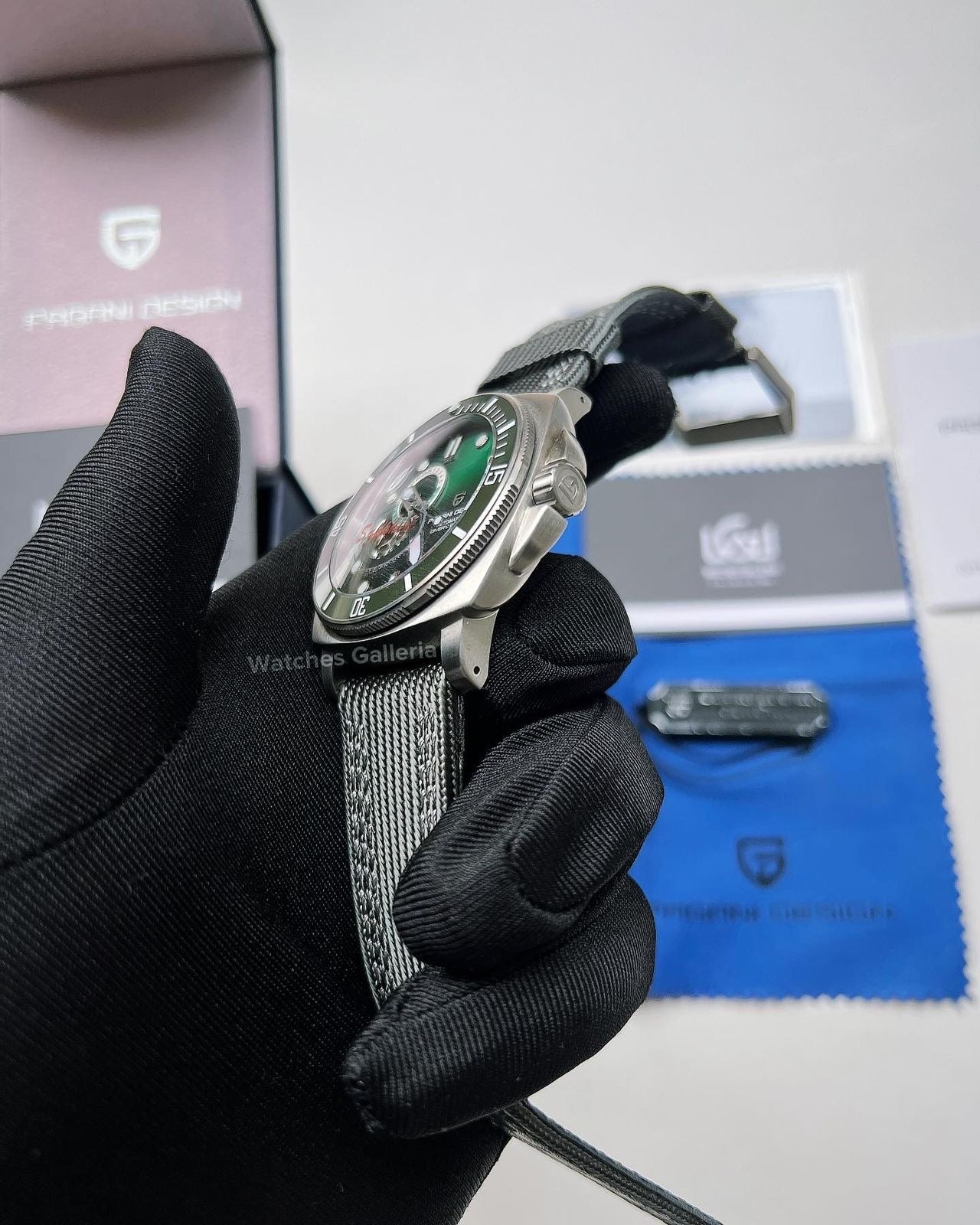 Pagani Design Submersible Green Dial PD1736