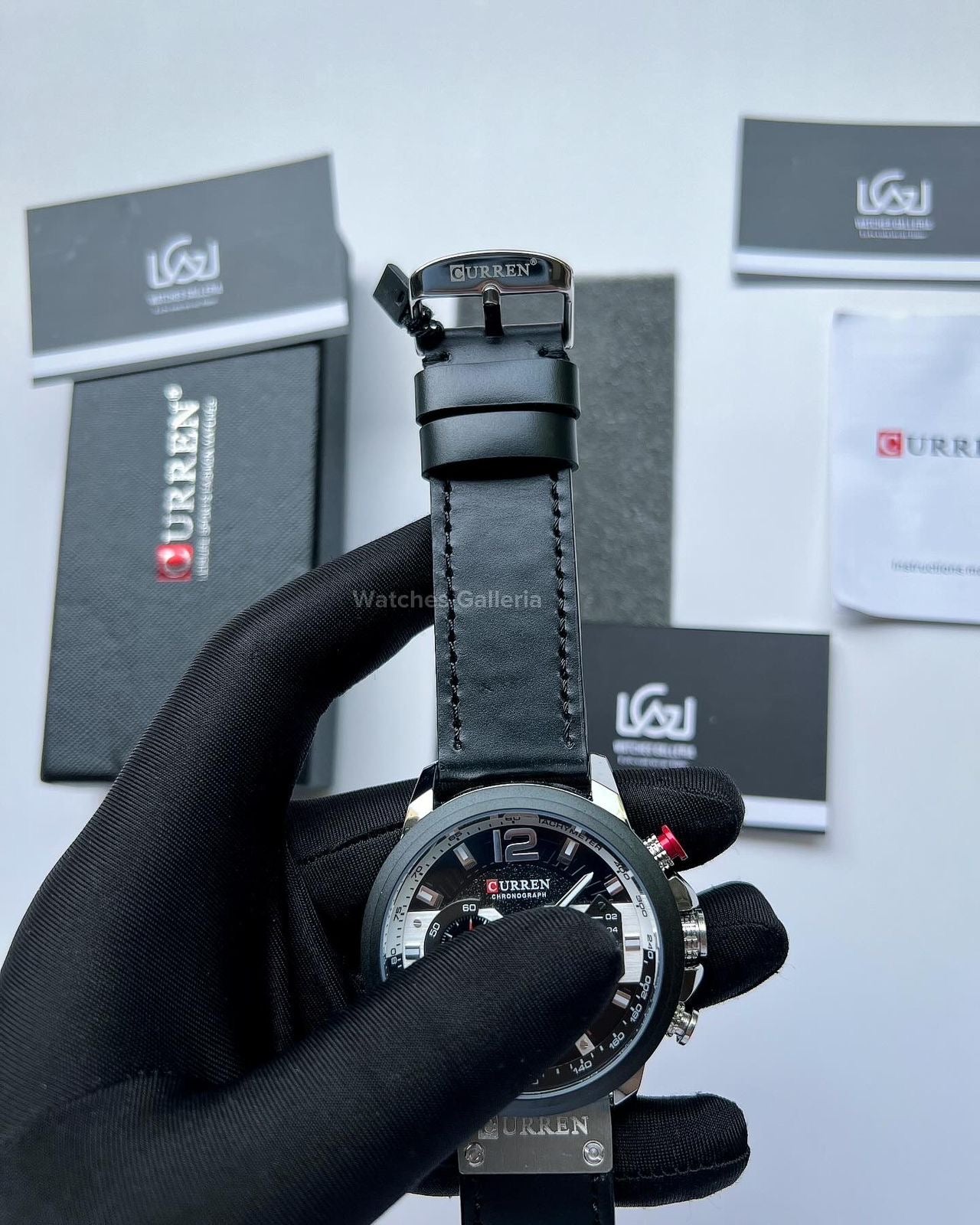 Curren Chronograph (Black) C8329 Watches Galleria