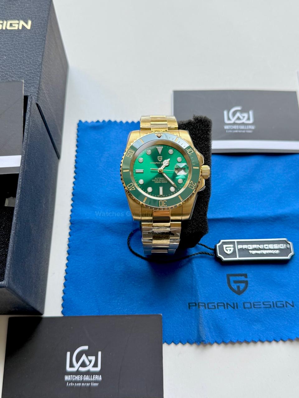 Pagani Design PD1661 Submariner Hulk (Gold Green) Pagani Design in Pakistan