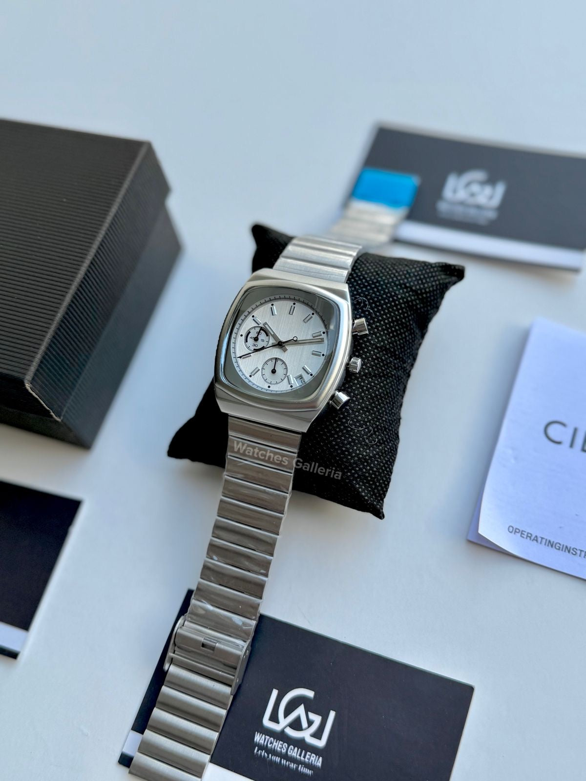Ciloa Chronograph Steel (Silver) ciloa501 Watches Galleria