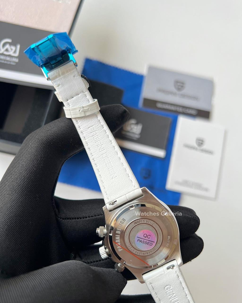 Pagani Design Daytona Stones Quartz Unisex (White) PD1730