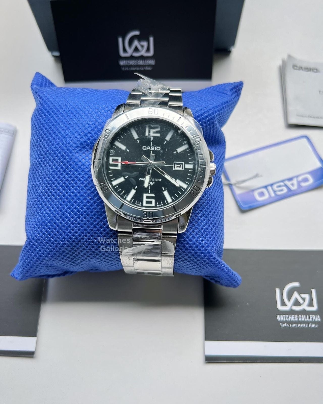 Casio Classic Date (Black) MTP-VD01D Watches Galleria