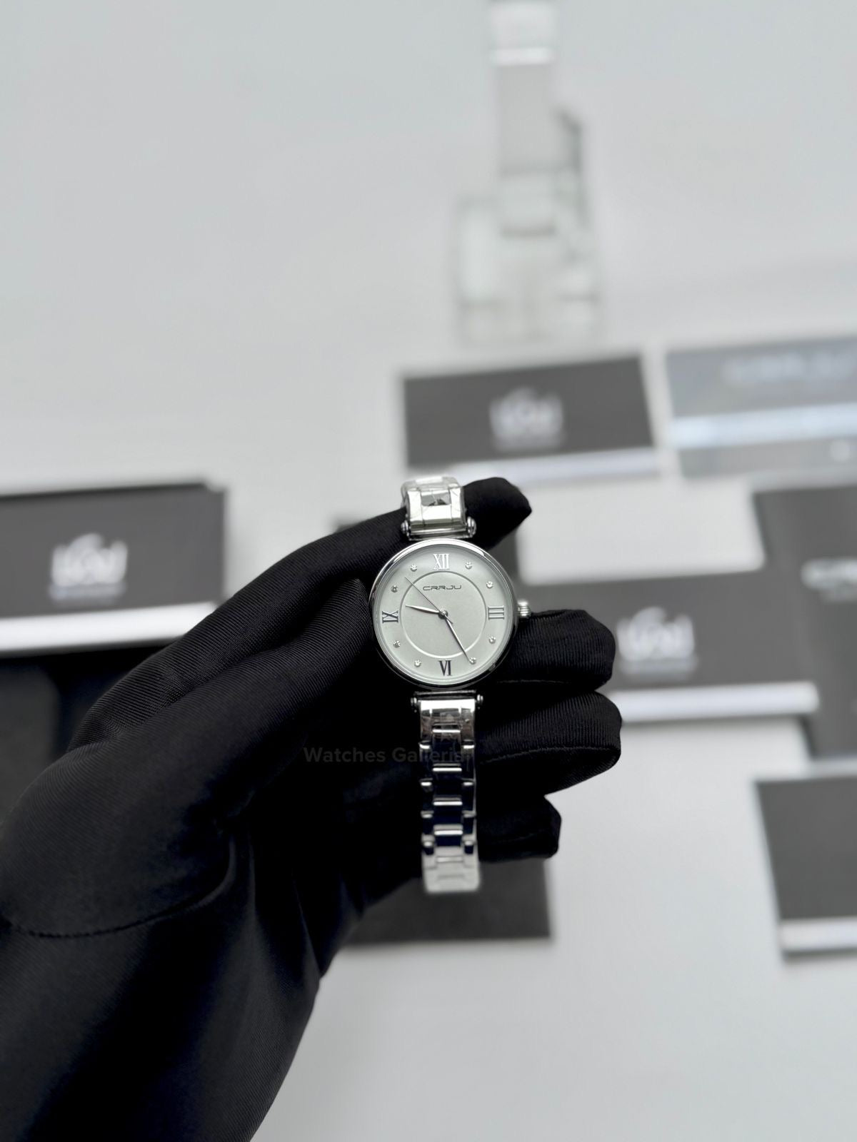 Crrju 2178 Ladies Watch Quartz (Silver) CRRJU Watch Pakistan