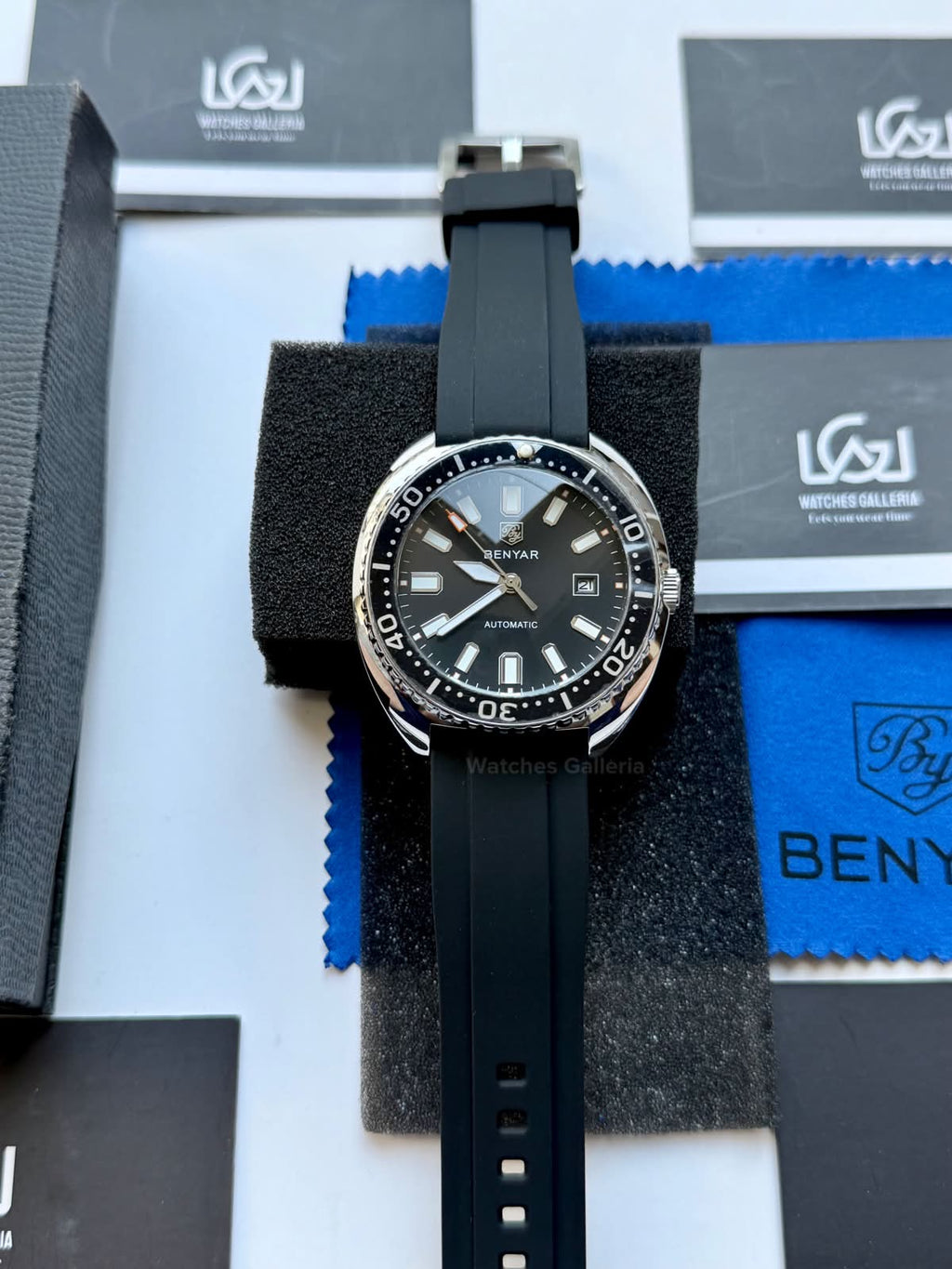 Benyar BY5211 Turtle Automatic Black Dial Luxury Men’s Watch in Pakistan – Stainless Steel Automatic Watch