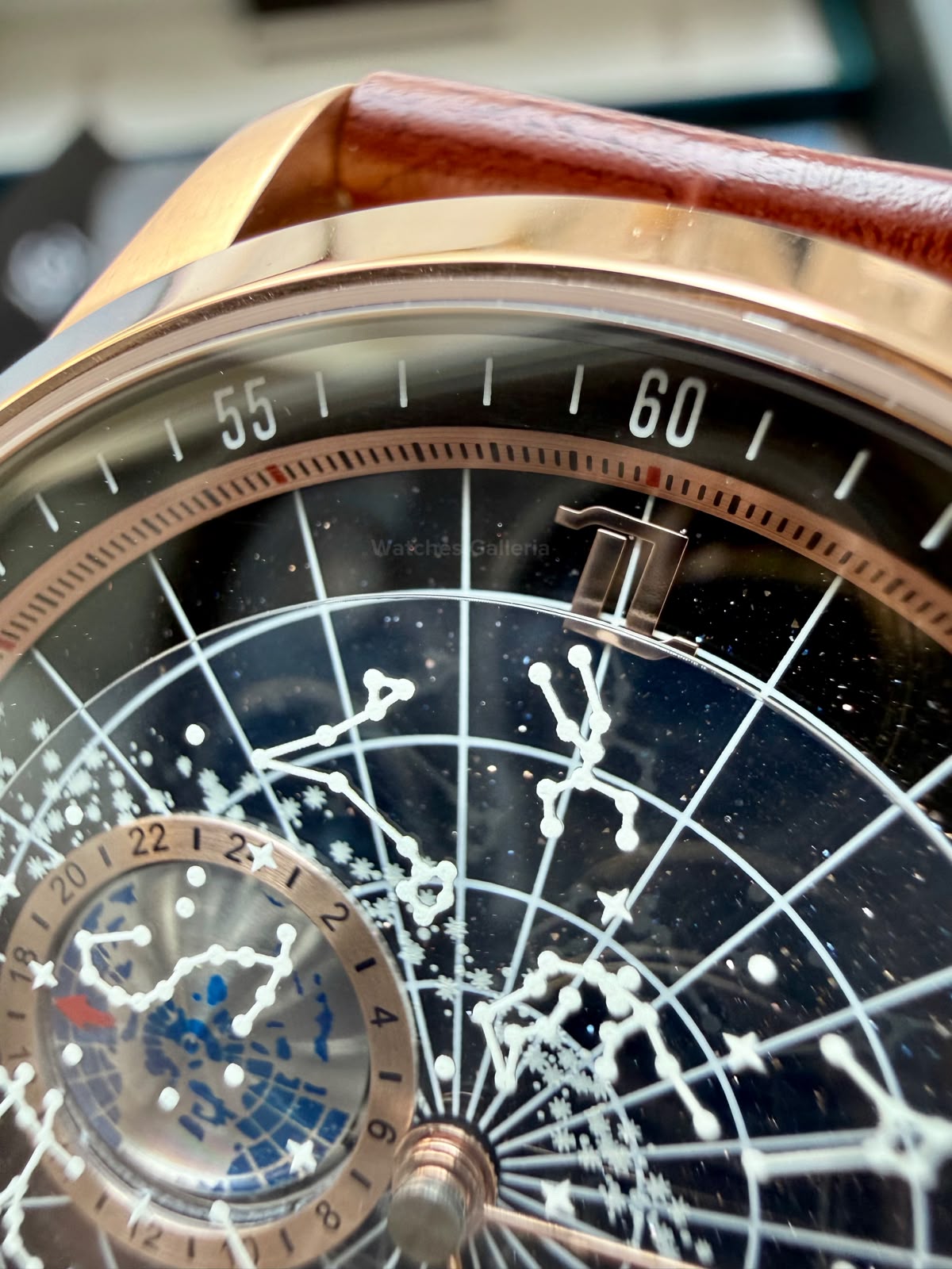 OBLVLO GC (Brown Rose Gold Black) Grand Complications Celestial Automatic Watch Brown & Black Dial with Rose Gold Details, Moving Constellation & Earth Display – OBLVLOGC | Oblvlo