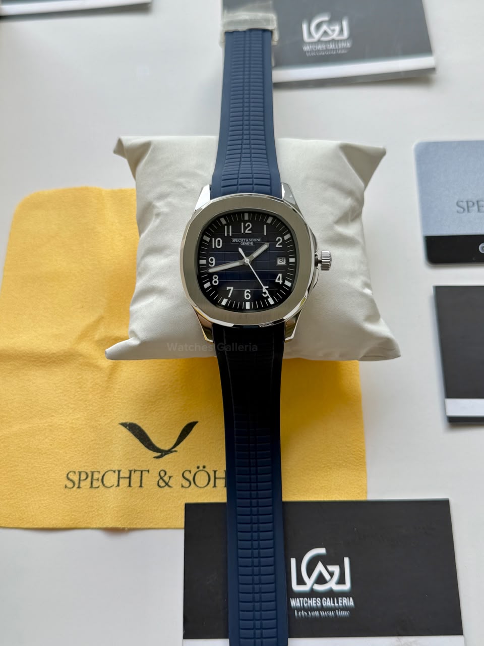 Specht & Sohne SP0008A1 Aquanaut Blue Automatic Watch for Men Sapphire Crystal Original Specht & Sohne Watch Pakistan