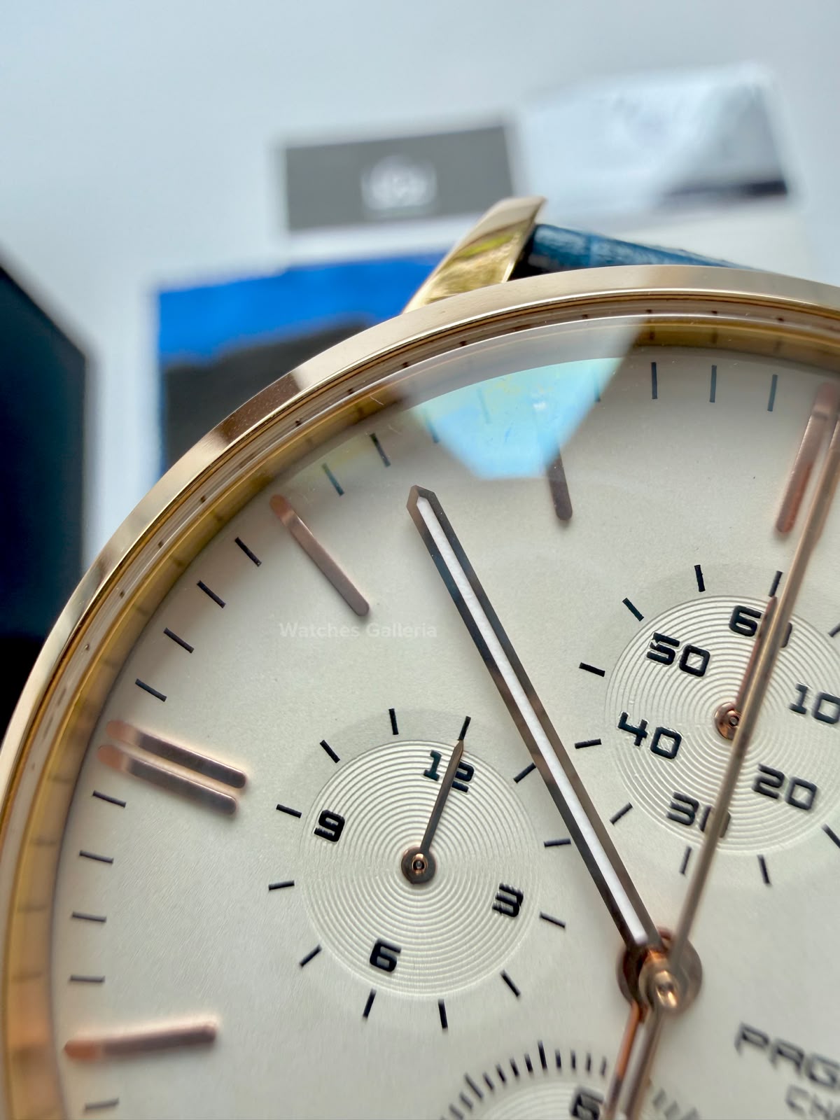 Pagani Design PD2720K |  Blue Rose Gold White | Flight Chronograph Limited Edition Blue Rose Gold White Quartz Watch