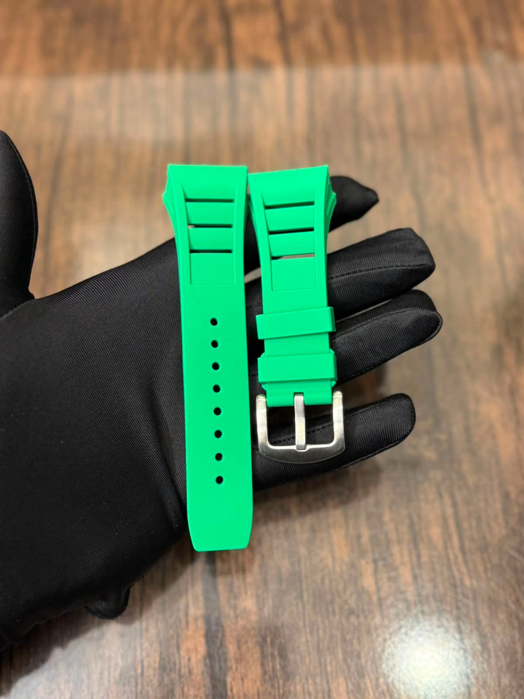Ailang 8109 Strap Replacement | Original Style Silicone Watch Strap for Ailang Tonneau Skeleton Automatic Mechanical Watch | Luxury Sport Watch Band