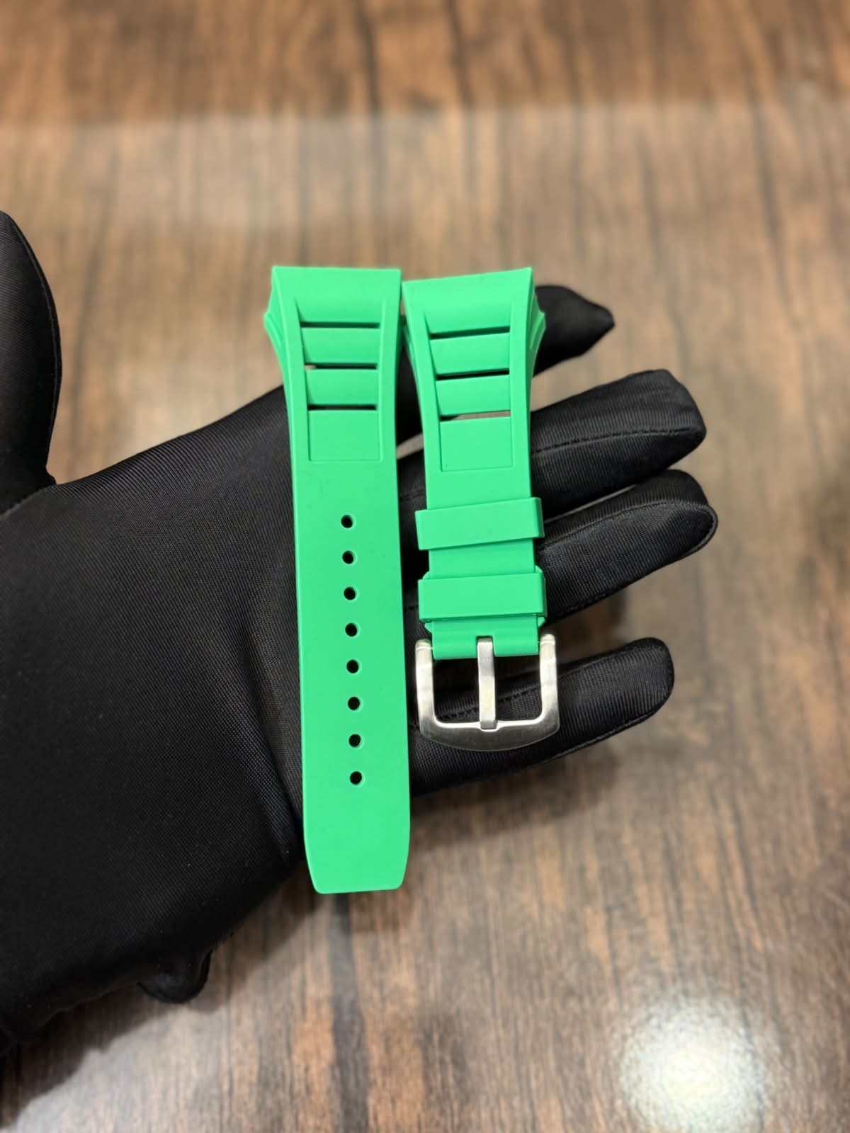 Ailang 8109 Strap Replacement | Original Style Silicone Watch Strap for Ailang Tonneau Skeleton Automatic Mechanical Watch | Luxury Sport Watch Band