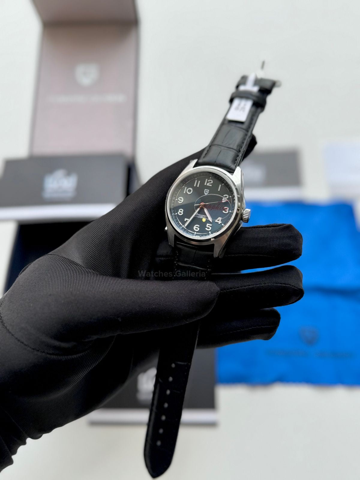 Pagani Design PD1717 Spirit Pilot (Blue/Black Leather Exclusive) Pagani Design Watch Pakistan