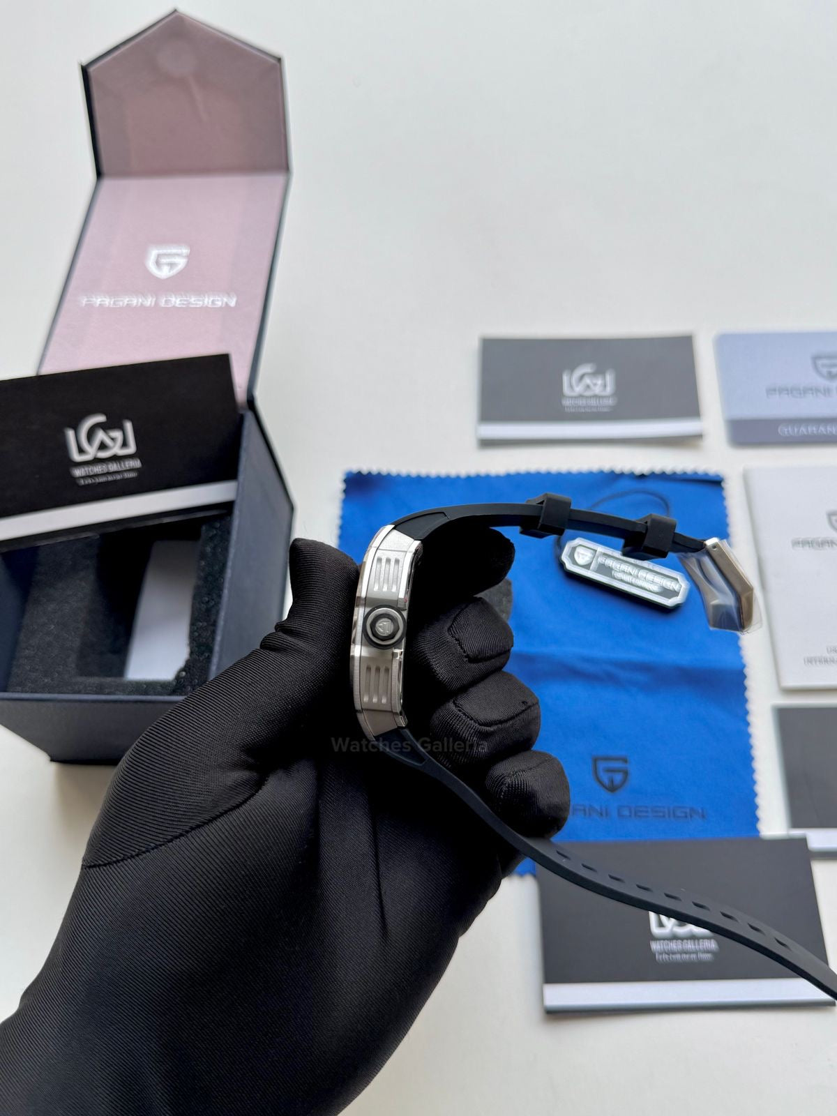 Pagani Design Tonneau Calendar Quartz PDys012 (Black) Pagani Design in Pakistan