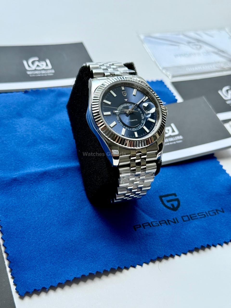 Pagani Design PD1888 Blue Sky Dweller Blue Dial Automatic GMT Watch – Limited Edition of 1000, Exclusive to Watches Galleria Pakistan