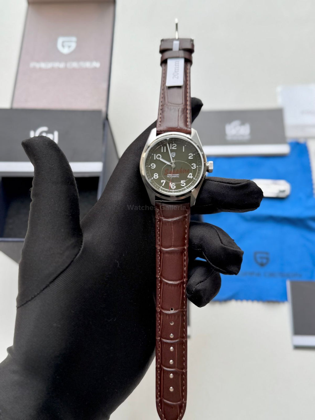 Pagani Design PD1717 Spirit Pilot Automatic (Green Leather Exclusive) Pagani Design in Pakistan