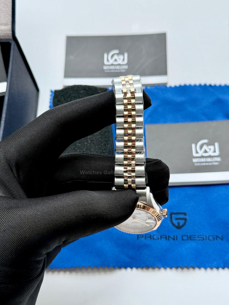Pagani Design PD1794L Ladies Jubilee Date Two Tone Dial Watch in Pakistan – 31mm Elegant Stainless Steel Quartz Luxury Watch