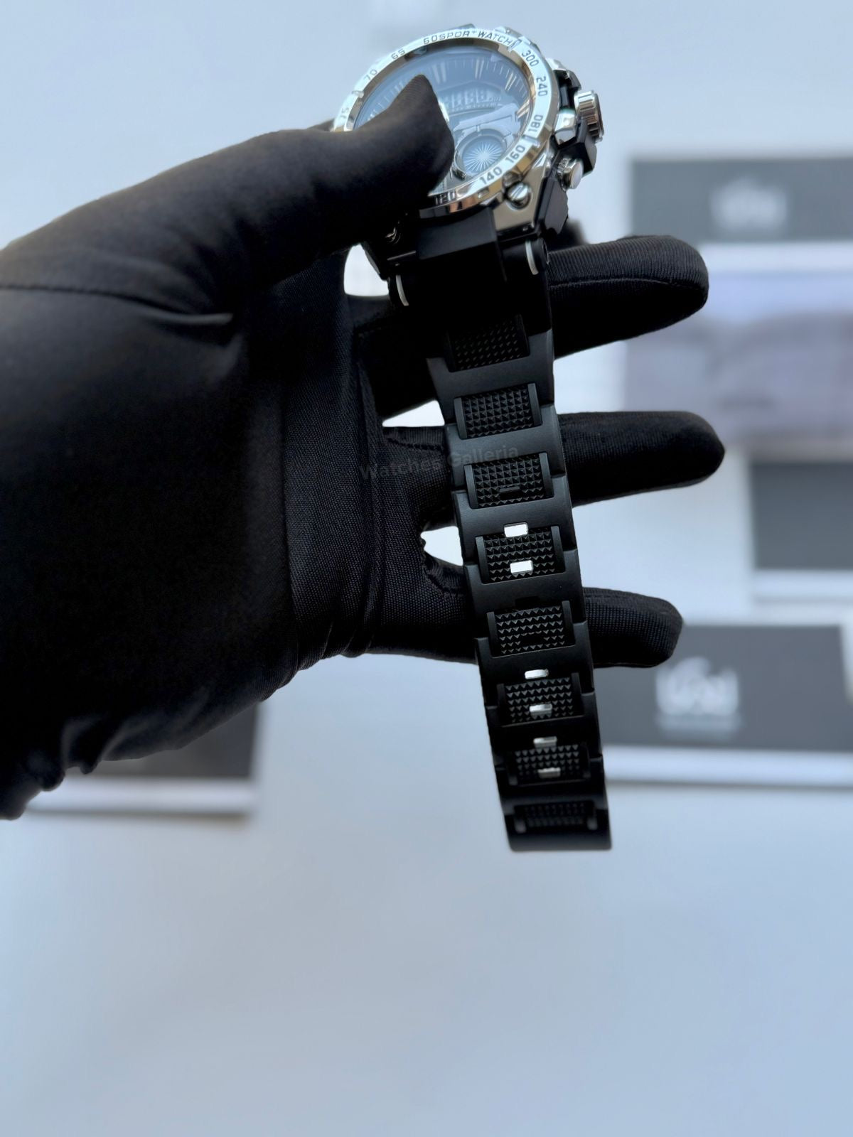 Lige 8922 Sports Watch Silver Black 45mm Dual Display Analog Digital LED Alarm Waterproof 50M Silicone Strap Men’s Watch