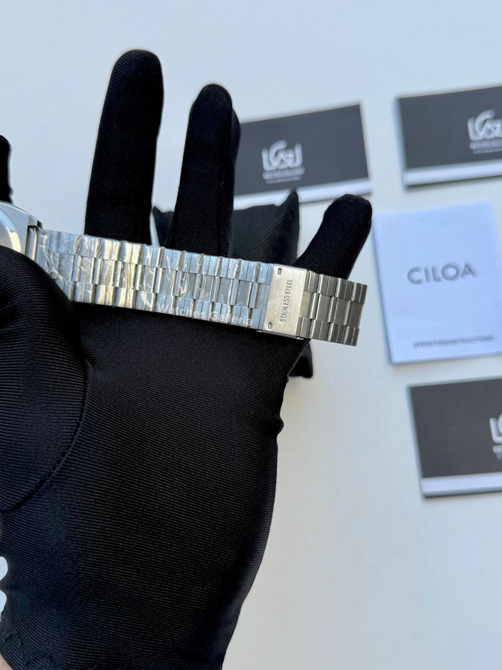Ciloa Chronograph Steel (Green) ciloa611 Watches Galleria