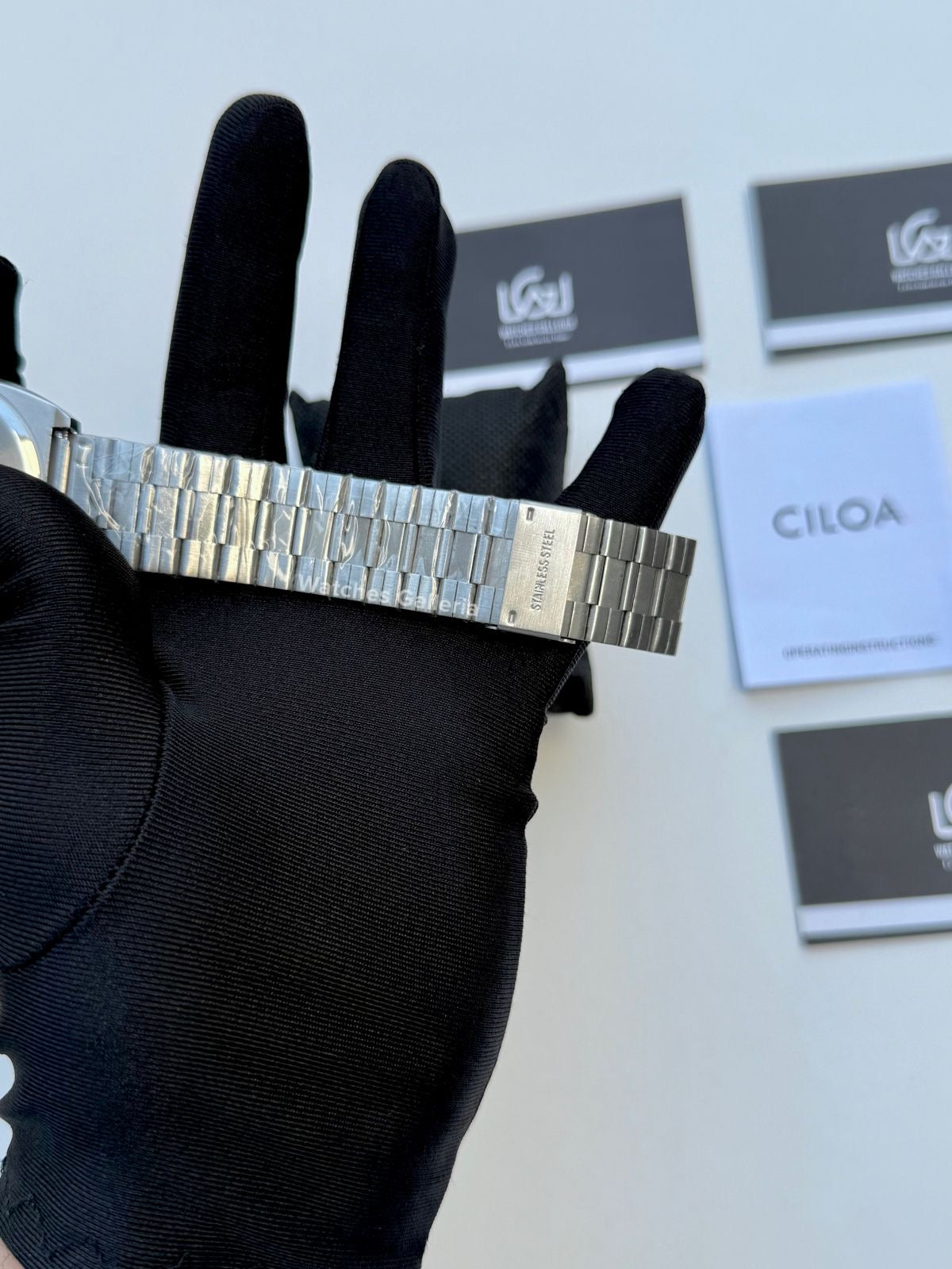 Ciloa Chronograph Steel (Green) ciloa611 Watches Galleria