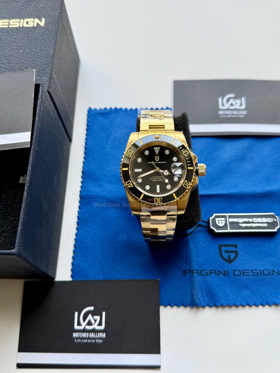 Pagani Design PD1661 Submariner (Gold Black) Pagani Design in Pakistan