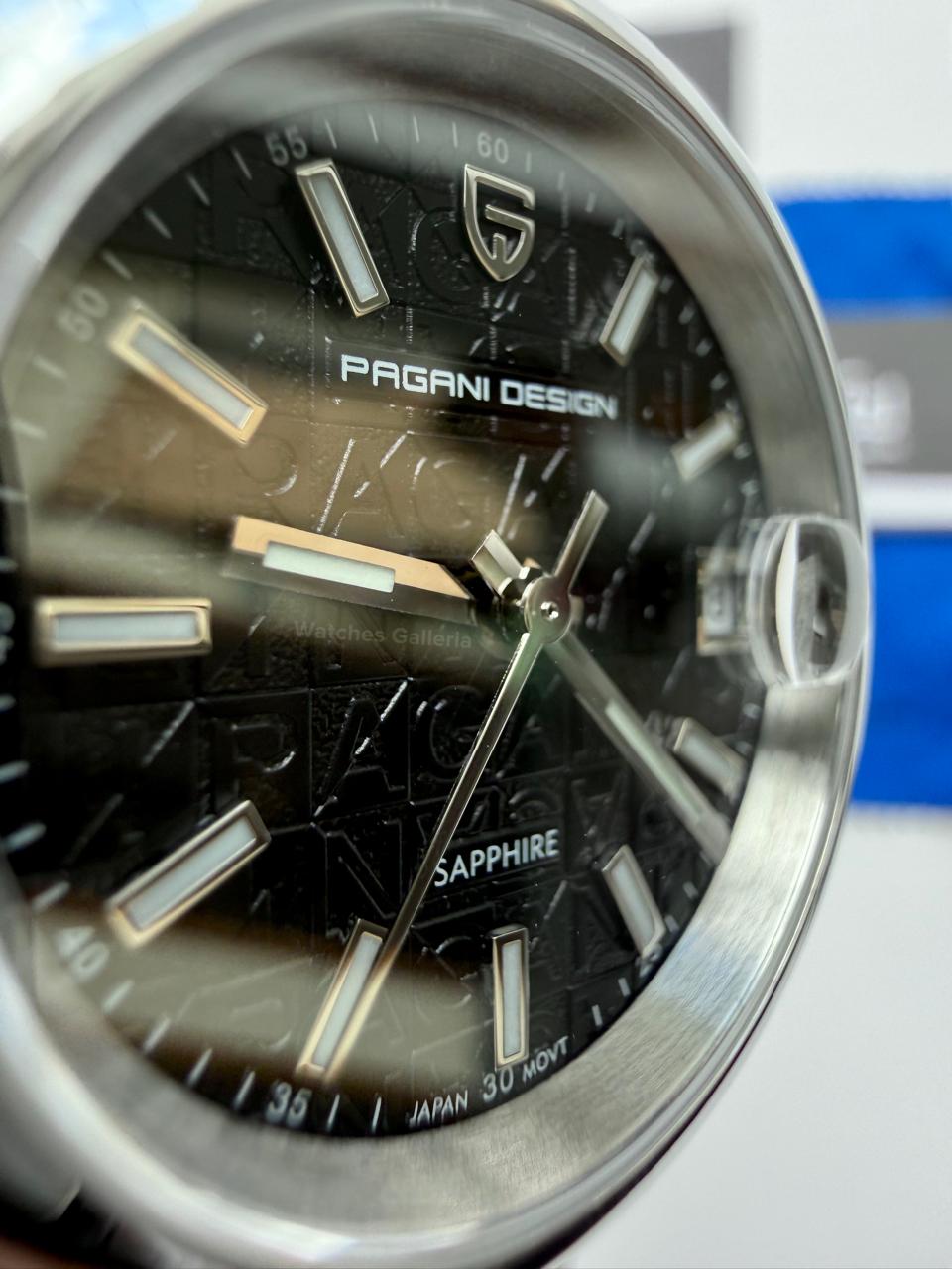 Pagani Design PD1794L Ladies Oyster Perpetual Date Black Dial Watch in Pakistan – 31mm Elegant Stainless Steel Quartz Luxury Watch