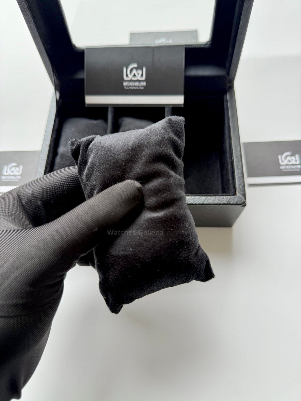 Watch Organizer Box (Black) | 3 Slots Watch Box | Watch Storage Box | Watch Box