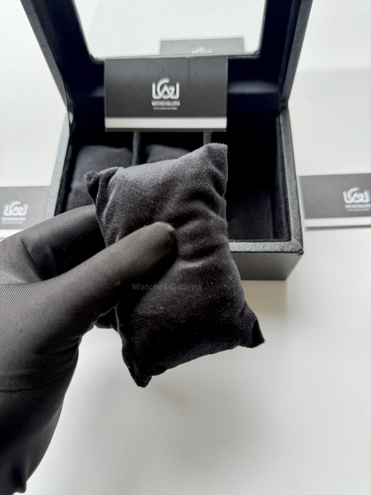 Watch Organizer Box (Black) | 3 Slots Watch Box | Watch Storage Box | Watch Box