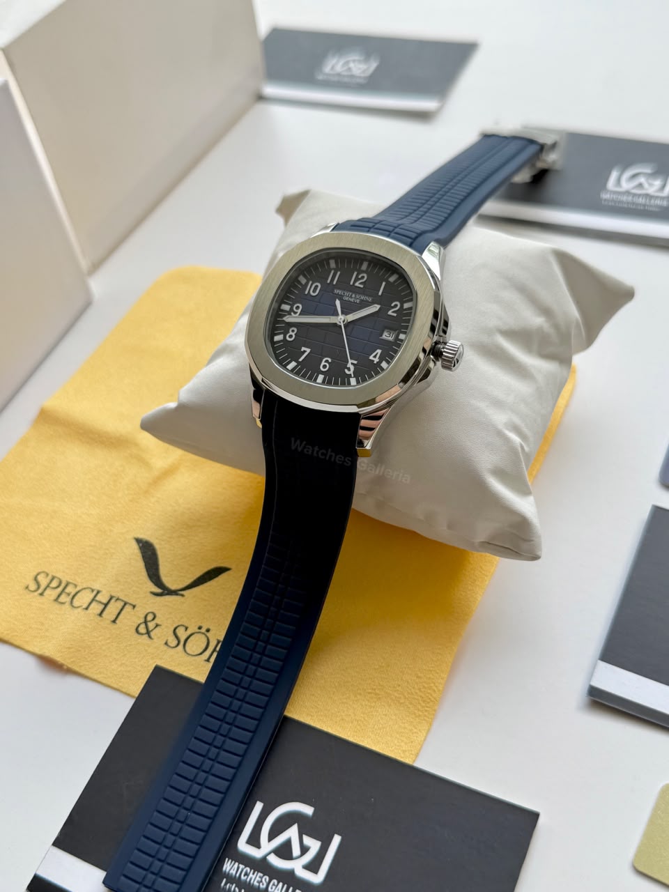 Specht & Sohne SP0008A1 Aquanaut Blue Automatic Watch for Men Sapphire Crystal Original Specht & Sohne Watch Pakistan