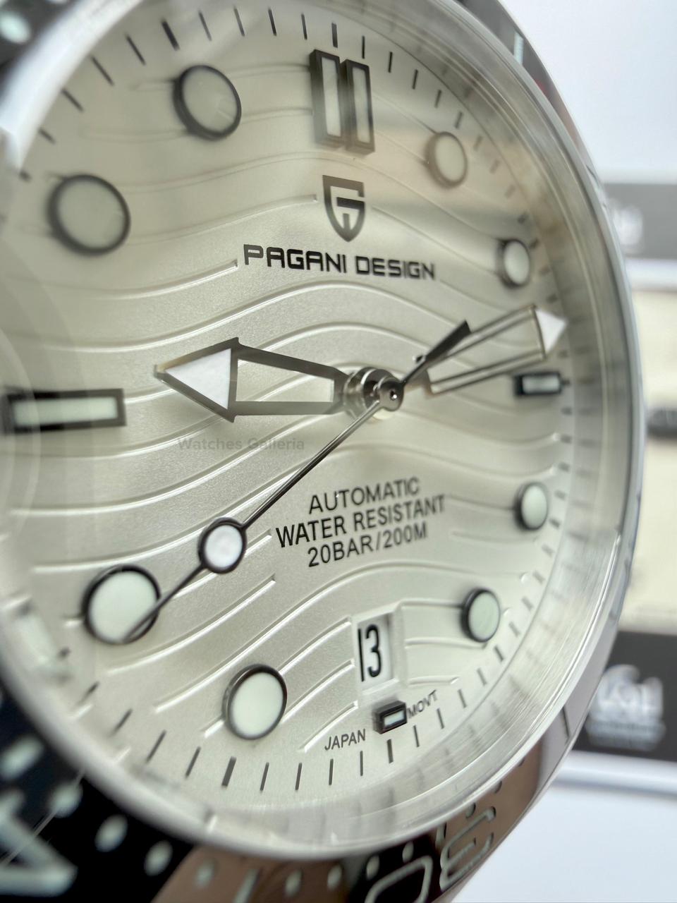 Pagani Design PD1685 Seamaster Diver White Automatic Watch – 200M Sapphire Crystal NH35A/Miyota Luxury Dive Watch in Pakistan | Watches Galleria
