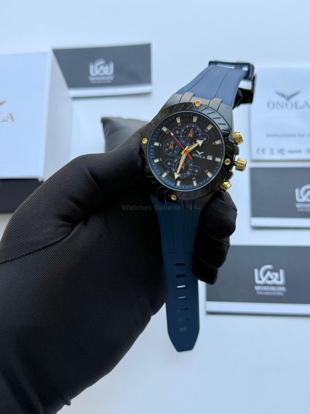 Onola 6857 Offshore Chronograph Blue 46mm Quartz – Royal Oak Offshore Design
