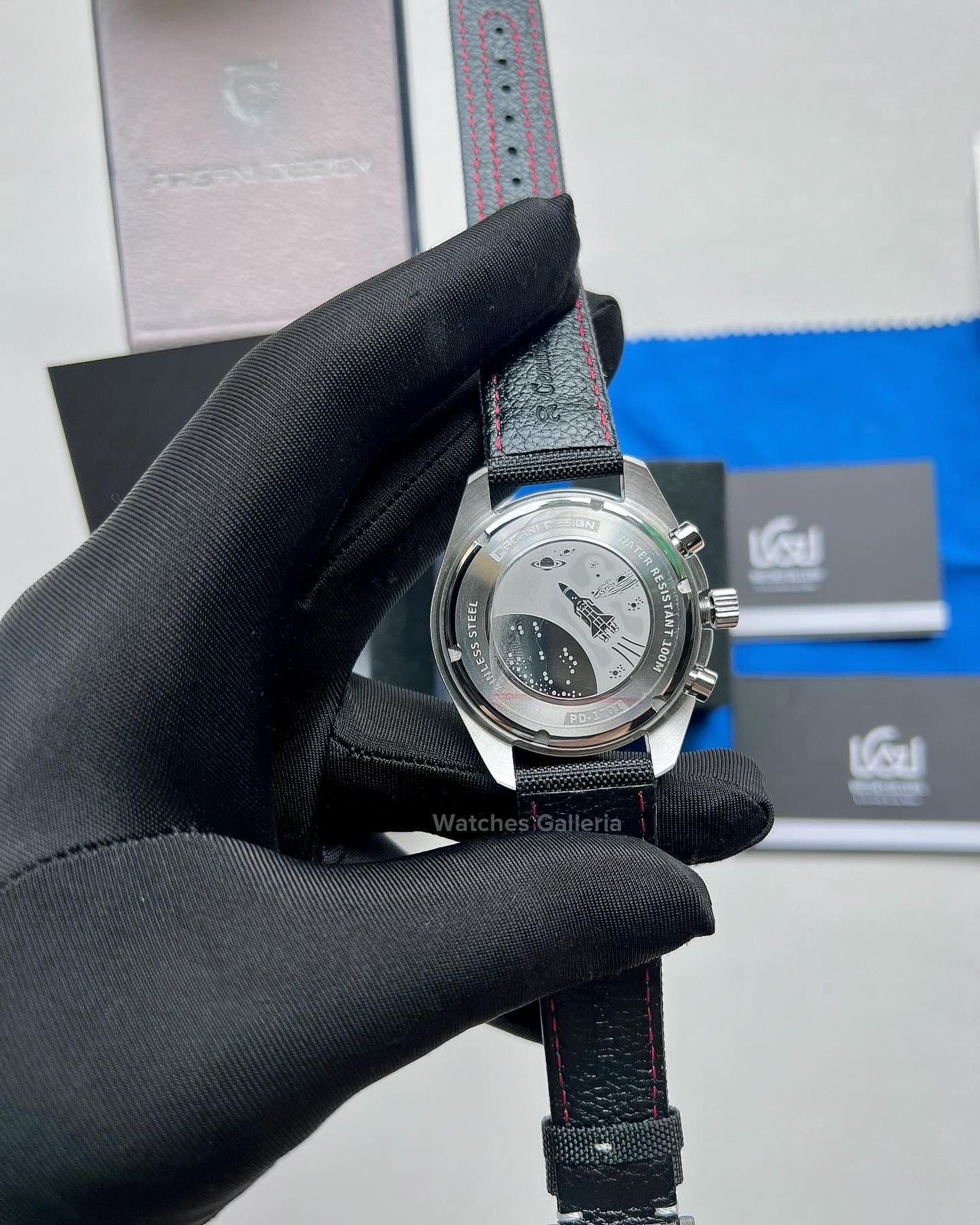 Pagani Design Speedmaster Moonwatch Black Quartz (Canvas Exclusive) PD1701 Watches Galleria