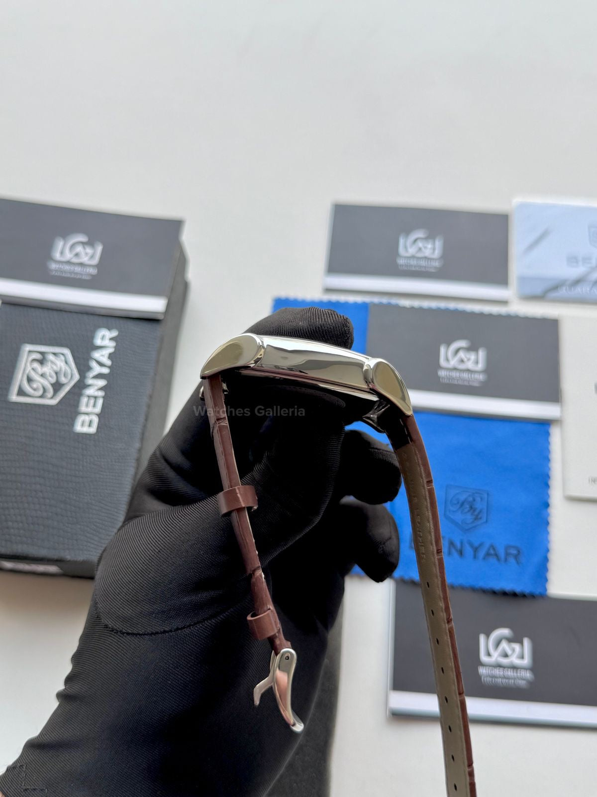 Benyar BY5113 Square Chronograph (Brown/Silver) Benyar Watch Pakistan