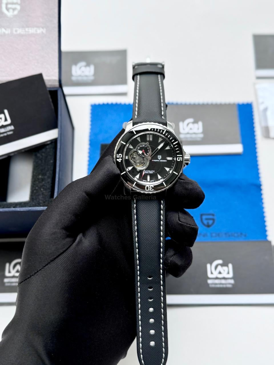 Pagani Design PD1674 Fifty Fathoms Open Heart Automatic Watch in Pakistan – 44mm Diver 200M, Sapphire Crystal, Seiko NH39 Movement, Luxury Men’s Mechanical Watch